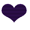 purple emo heart