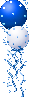 Balloons - blue n silver