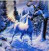 unicorn in the snow