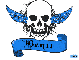 bentt blue skull