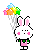 bunny balloon vendor