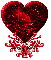 rose heart globe