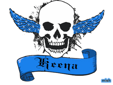 keena blue skull