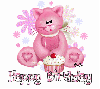 Happy birthday pink kitty