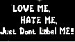 love me hate me