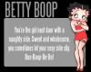betty boop sign