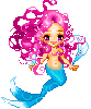 Chibi Blue & Pink Mermaid