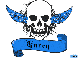 karen blue skull