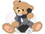 bear on phone