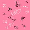 pink and hearts