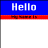 hello my name is...