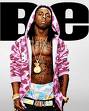 Lil Wayne with his shirt off.