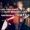 Patrick and his too many hats XD