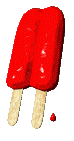 melting red popcicle