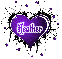 heather purple animated heart