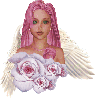 pink rose angel