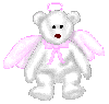 Cute angel bear