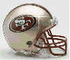 49ers Helmet with Glitter