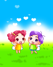 cute angels in love