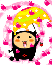 happy thing under a heart rain