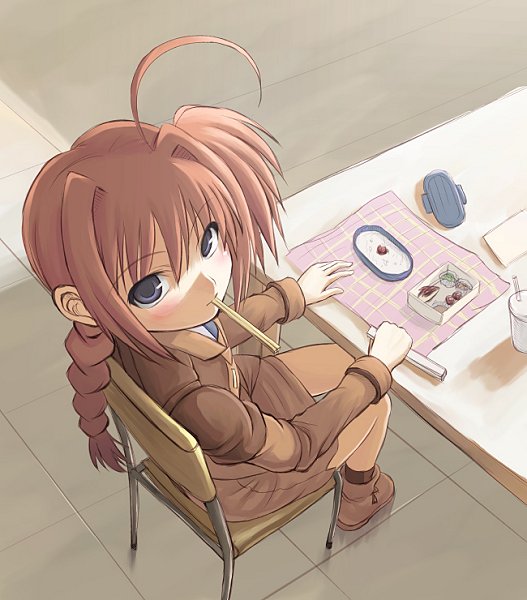 Girl Eating Lunch