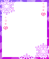 purple snowflakes