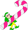 Elf With Candy Cane