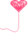 Pink Love Balloon
