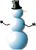 Snowman Showing His Butt