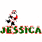 santa skating on Jessica
