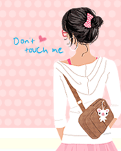 cute kawaii fashion girl dont touch me