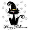 Blackcat with Happy Halloween