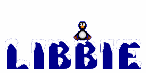 penguin spinning on Libbie