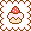 cute kawaii strawberry cake