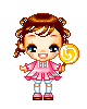 cute kawaii lollipop girl