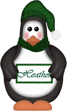 Penguin with Sign with Name