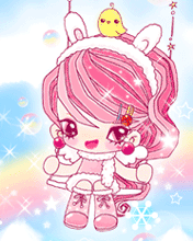 cute kawaii pinkie girl