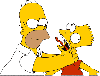 bart and homer simpson