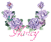 Nancy Glitter Purple Roses
