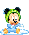 Winter baby mickey mouse
