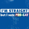 I'm Straight but I vote Pro Gay