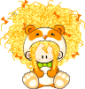Cute lion girl