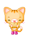 cat eating a fish