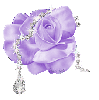Purple rose bracelet