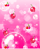 Cherry and bubbles