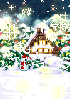 house and snow