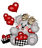 Creddy w/box of hearts