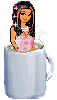 girl in cup